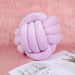 Knot Ball Cushion Purple - Creative Living