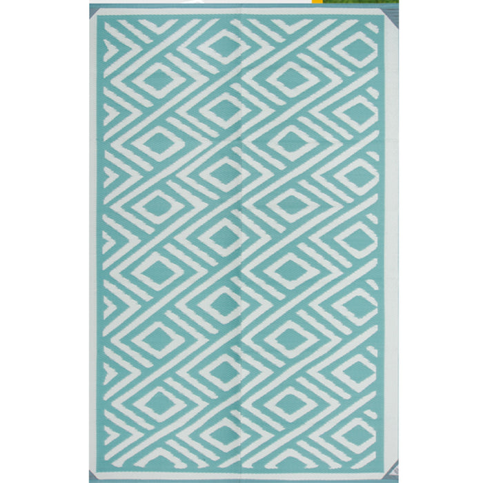 Outdoor Rug 152x213cm Turquoise - Creative Living