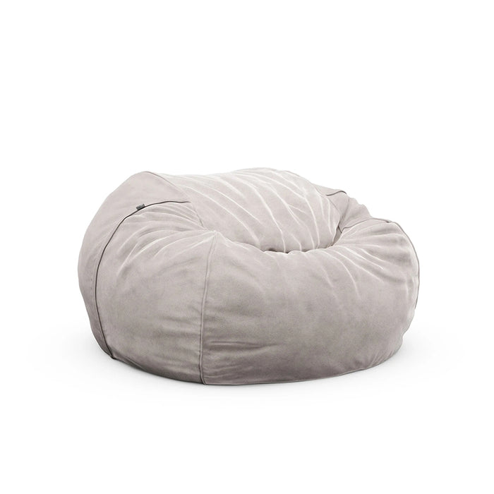 Vetsak Large Beanbag | Velvet Light Grey - Creative Living