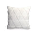 Fluffy Scatter Cushion - White Triangle - Creative Living