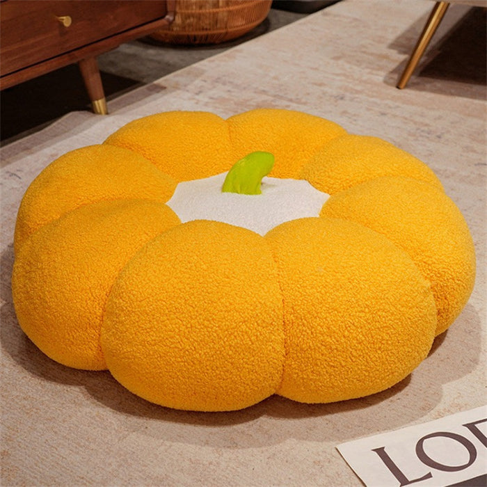 Yellow Pumpkin Cushion - Creative Living