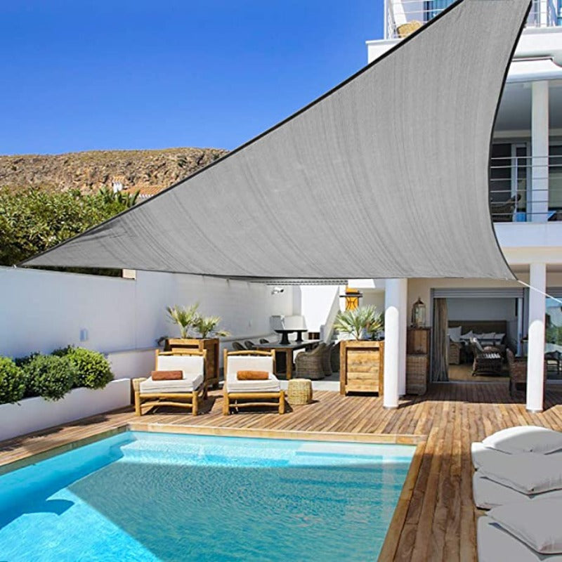 Sun Shade Sail 3.6x3.6x3.6m Triangle Grey - Creative Living