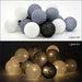 String Lights 20 Cotton Balls - Grey - Creative Living