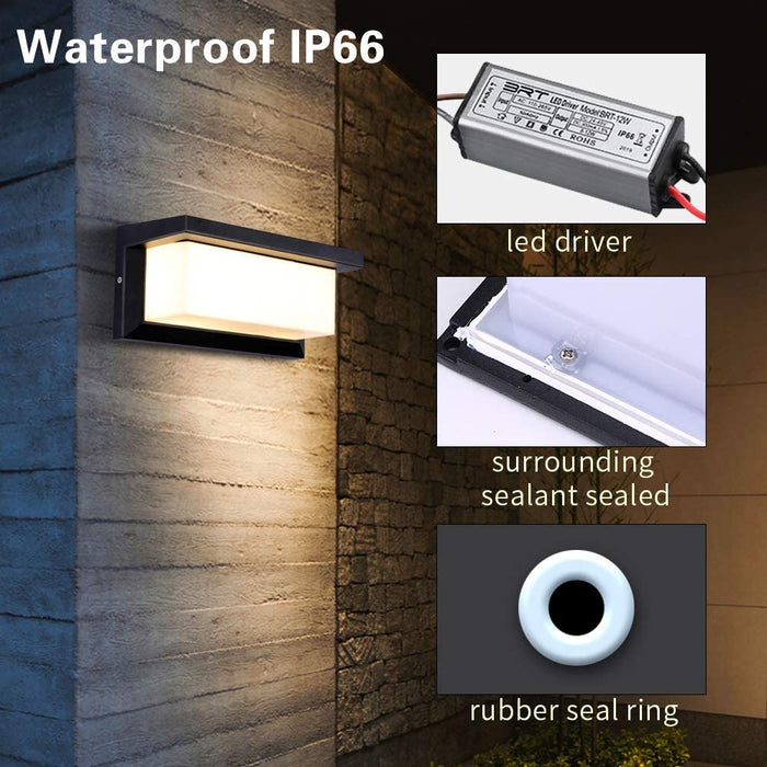 Black Artika Tough Outdoor Wall Lamp