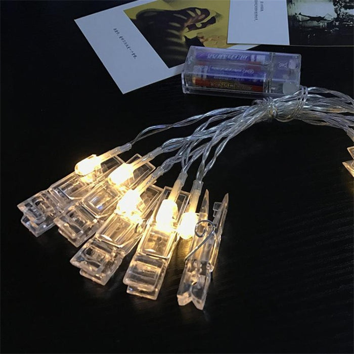 1.5m LED Photo Clip Battery String Lights - Creative Living