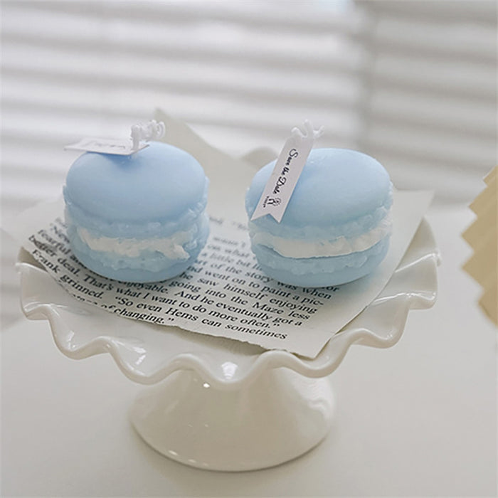 Blue Macaron Scented Candle - Creative Living