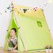 Square Teepee Tent Playhouse Green - Creative Living