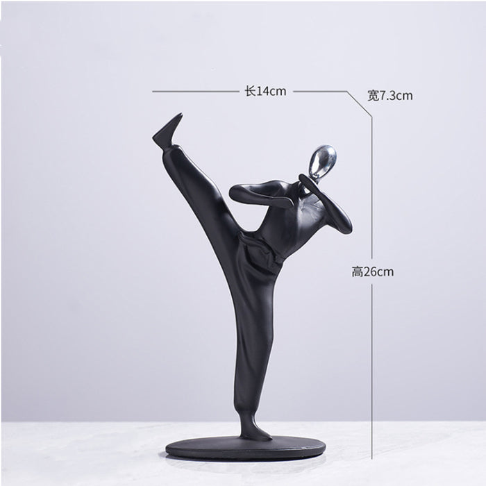Kung Fu Player Figurine Black at Creative-Living.co.za